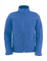 Heren Softshell Jas B&C Hoodie JM950 azure